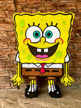 Load image into Gallery viewer, Piñata 2D de Bob Esponja personalizada – Custom SpongeBob 2D piñata for birthdays and parties 🎉