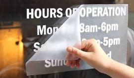 Adhesive Lettering for Windows - Custom Vinyl Decals