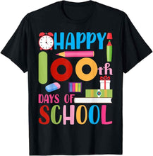 Load image into Gallery viewer, Camiseta 100 días escolares divertida – Funny 100 days of school custom t-shirt for children 👕