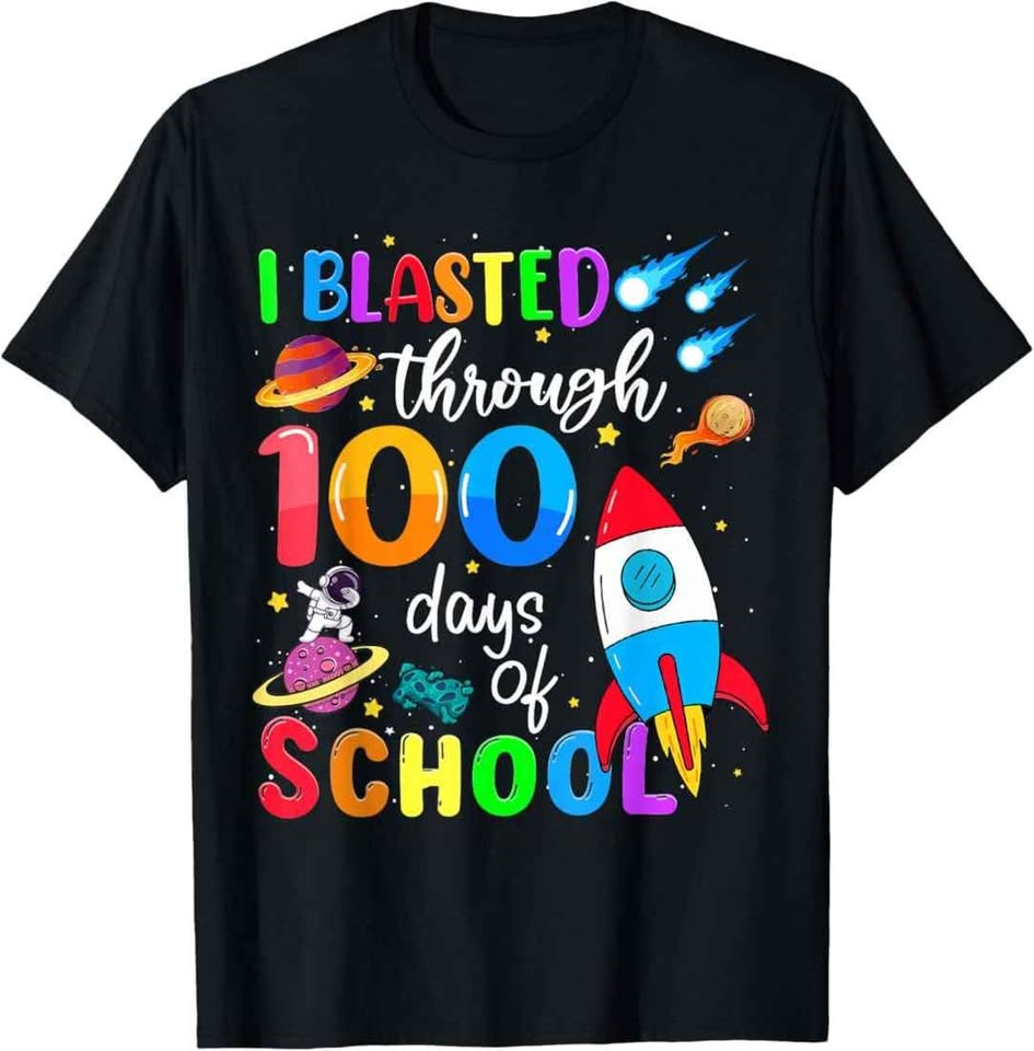 Tshirt 100 day of school custom