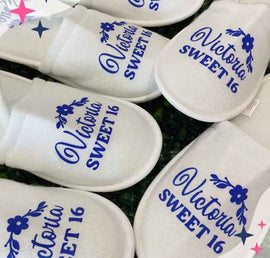 👡 Custom Slippers for Weddings, XVs & Sweet 16