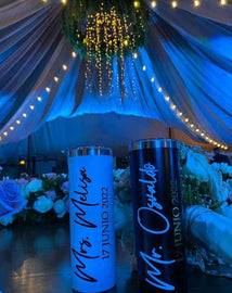 💖 Personalized Tumblers for Couples, Weddings, XV & Sweet 16