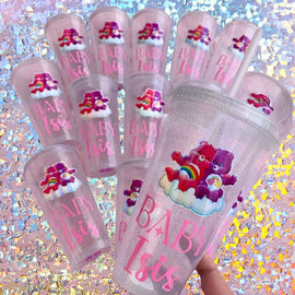 Personalized party cups for birthdays, weddings, celebrations and special events