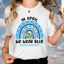 April Autism Awareness T-Shirt / Camiseta Concienciación Autismo Abril
