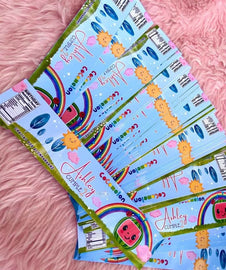 Bottle Stickers, Piñata, Cocomelon Party / Stickers para Botella de Agua, Piñata, Fiesta Cocomelon