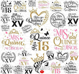 Diseños personalizados para XV Años – Custom quinceañera designs for parties and decorations ✨