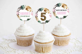 Etiquetas decoradas para cupcakes – Personalized cupcake tags for birthdays and celebrations 🎉