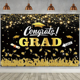Lona impresa para fieLona de graduación personalizada – Custom graduation banner printed with photo and class year 🎓sta de graduación – Custom printed graduation banner with design and picture 🎉