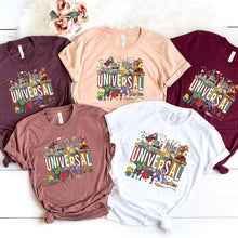 Load image into Gallery viewer, Playeras familiares personalizadas Universal Studios – Custom family shirts for theme park trips 🎢