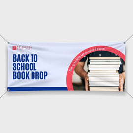 Printed party banner with custom design