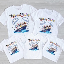 Load image into Gallery viewer, T-shirt Disney Cruise family trip custom combo