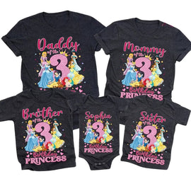 Personalized princess t-shirts for girls and family group