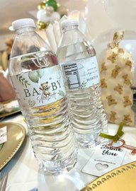 Stickers personalizados para botellas de agua – Custom water bottle labels for weddings and parties ✨