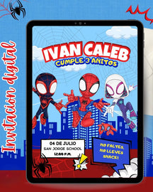 Custom digital invitations with name and date ready to send by text or email