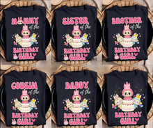 Load image into Gallery viewer, Custom Labubu birthday shirt – Playera de cumpleaños Labubu personalizada para fiestas