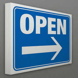 Full-color coroplast signs – great for outdoor or indoor use