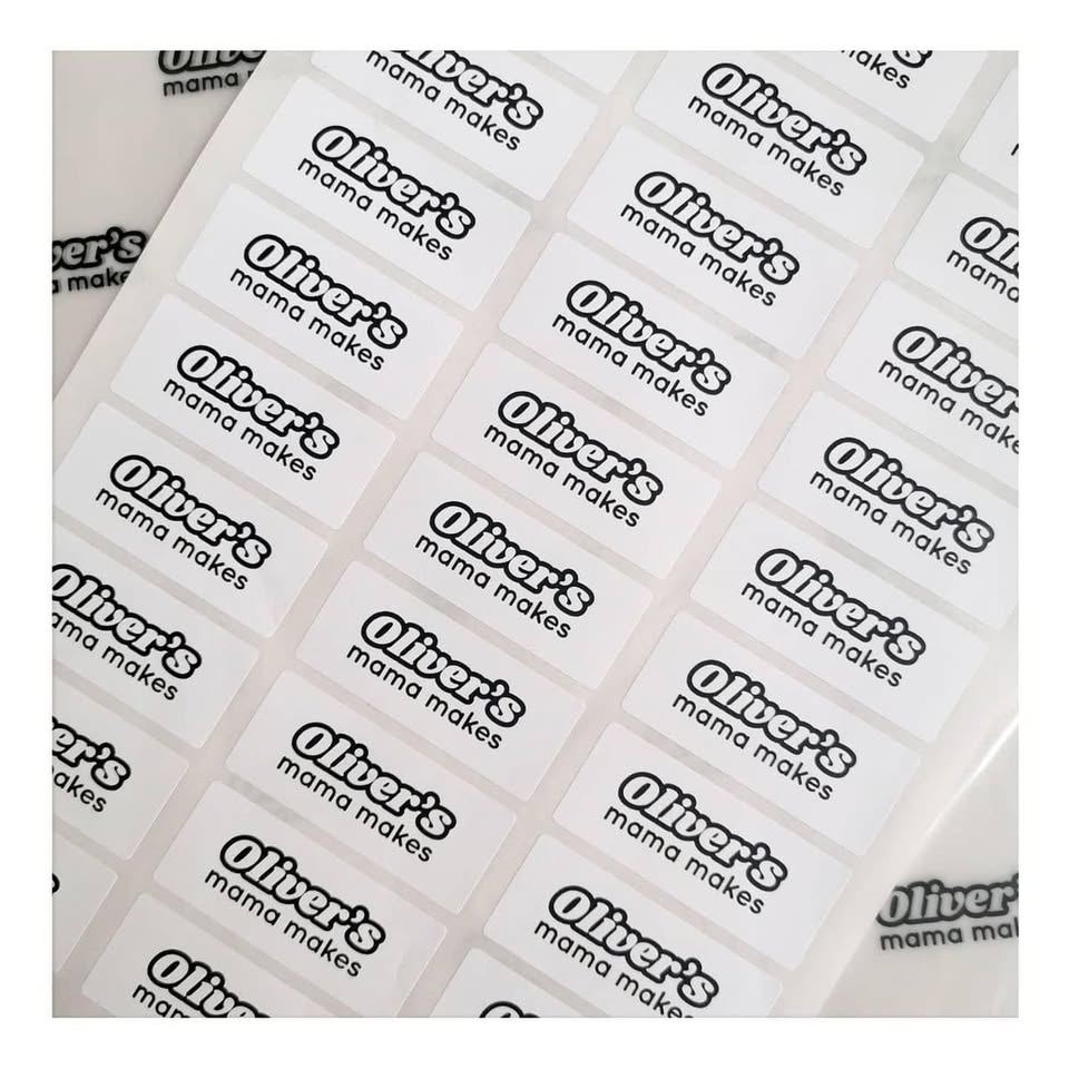 Rectangular sticker sheets – full color print, easy to apply