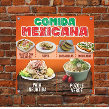Load image into Gallery viewer, Personalized banners for food stands, restaurants or small shops