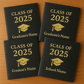 Graduation folders personalized 2025 name school keepsake ceremony