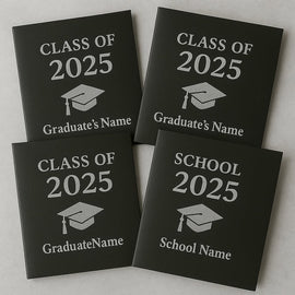 Custom graduation folders 2025 school name elegant student gift