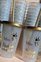 Load image into Gallery viewer, Custom glitter cups perfect shiny touch for your special event