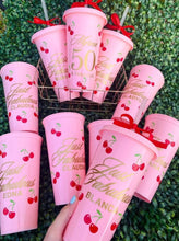 Load image into Gallery viewer, Custom drink tumblers for guests party memory or souvenir