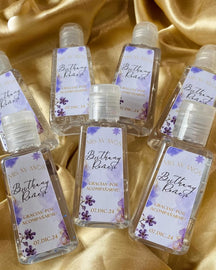 Custom hand sanitizer bottles perfect gift for party or special guests