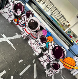 Coroplast figures for parties printed in full color perfect for decoration