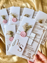 Load image into Gallery viewer, Wedding invitation cards personalized elegant design for print