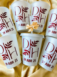 Event favor cups custom design for parties weddings or showers