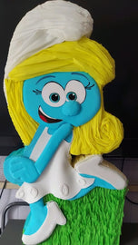 Celebrate with a custom Smurfs piñata perfect for fun and colorful parties