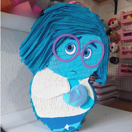 Custom Sadness piñata from Inside Out, perfect for fun parties and special celebrations