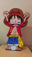 Load image into Gallery viewer, Personalized Luffy piñata for birthdays, anime parties or decor