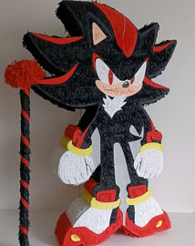 Shadow party piñata ideal for fans of Sonic games and themed celebrations