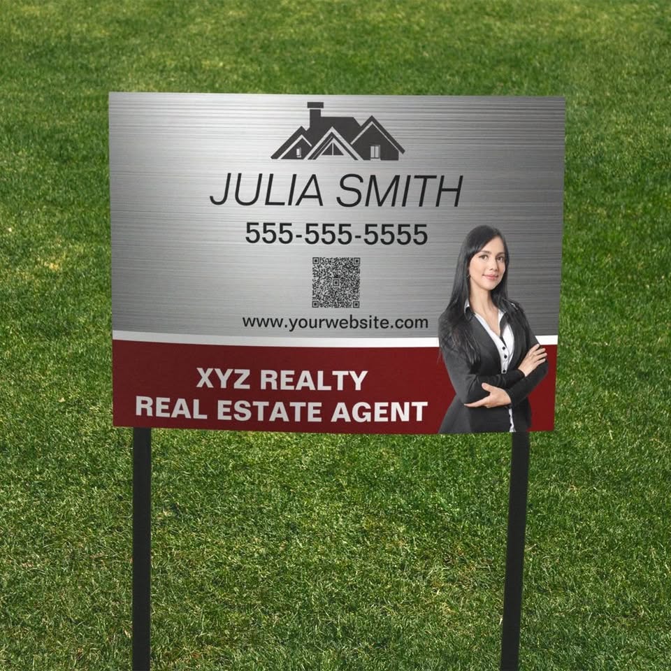 Realtor time rides iron realtor sign custom 18x24 – letrero coroplas SE VENDE personalizado