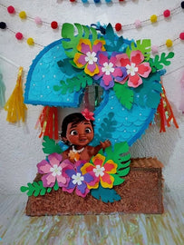 Piñata de Moana para fiestas – Moana piñata for birthdays, reunions and events