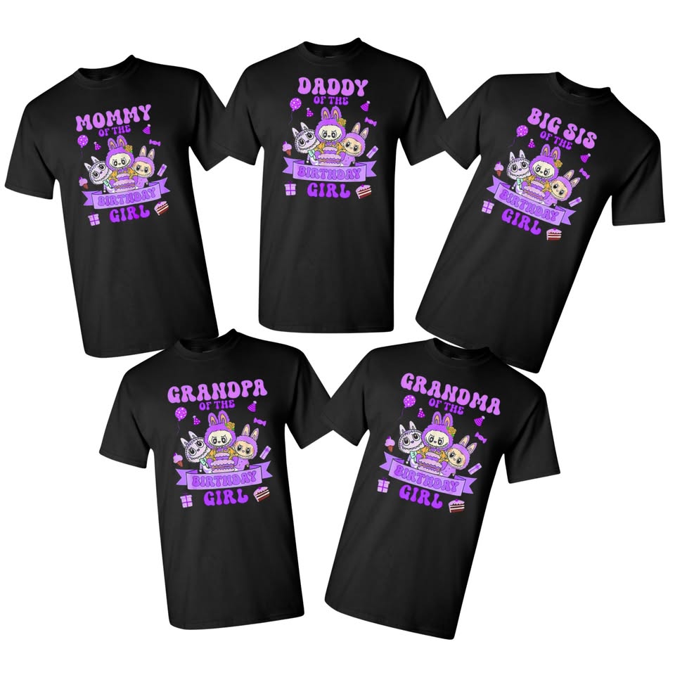 Personalized Labubu birthday tee – Playera Labubu personalizada para fiesta de cumpleaños