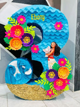 Load image into Gallery viewer, Pinata de Moana personalizada – Custom Moana piñata for birthdays and themed parties