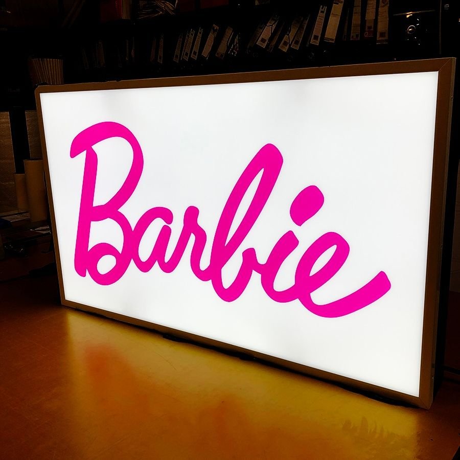 LED sign light box for events – Caja de luz LED para eventos, ferias y presentaciones