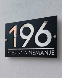 Letrero de aluminio personalizado exterior – custom metal sign for business