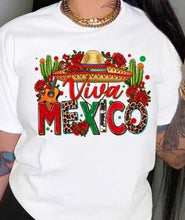 Load image into Gallery viewer, Viva Mexico T-Shirt – Mexican Pride Tee 🎉🇲🇽 / Playera Viva México fiesta patrias estilo colorido