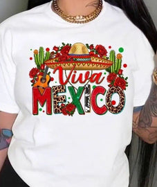 Viva Mexico T-Shirt – Mexican Pride Tee 🎉🇲🇽 / Playera Viva México fiesta patrias estilo colorido