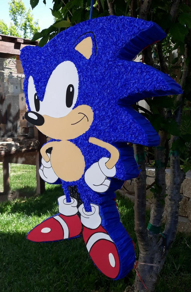 Piñata Sonic 2D con diseño único – Personalized Sonic 2D piñata for events and celebrations