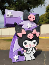 Load image into Gallery viewer, Piñata 2D de Kuromi personalizada – Custom Kuromi 2D piñata for birthdays and themed parties 🎉