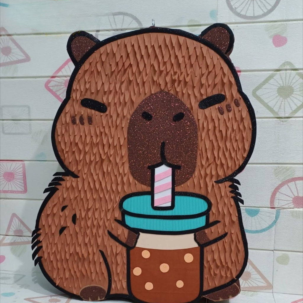 Piñata 2D de Capibara personalizada – Custom Capybara 2D piñata for birthdays and parties 🎉