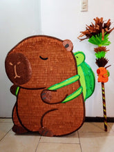 Load image into Gallery viewer, Piñata 2D de Capibara personalizada – Custom Capybara 2D piñata for birthdays and parties 🎉